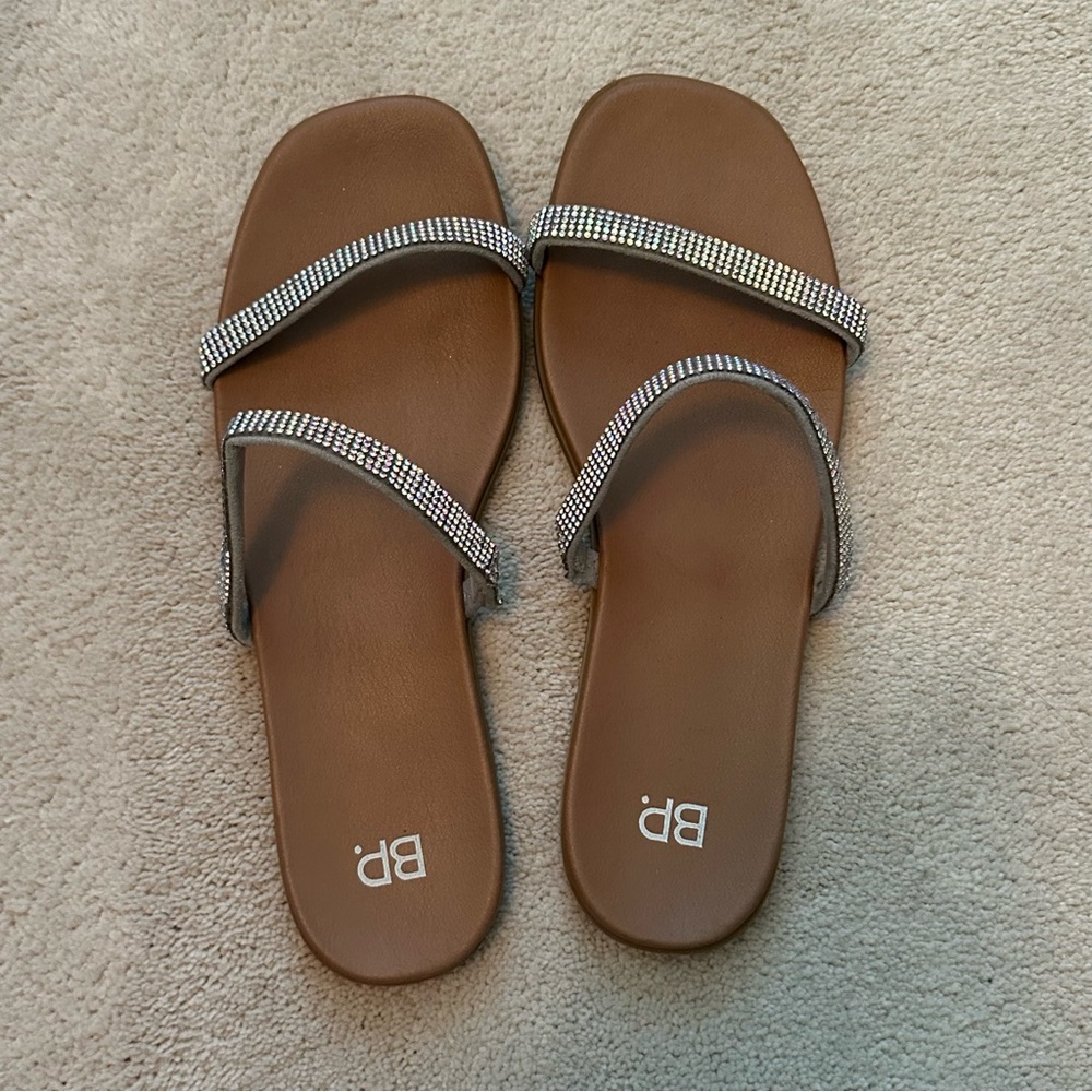 Nordstrom Silver Rhinestone Sandals - Picture 5 of 5